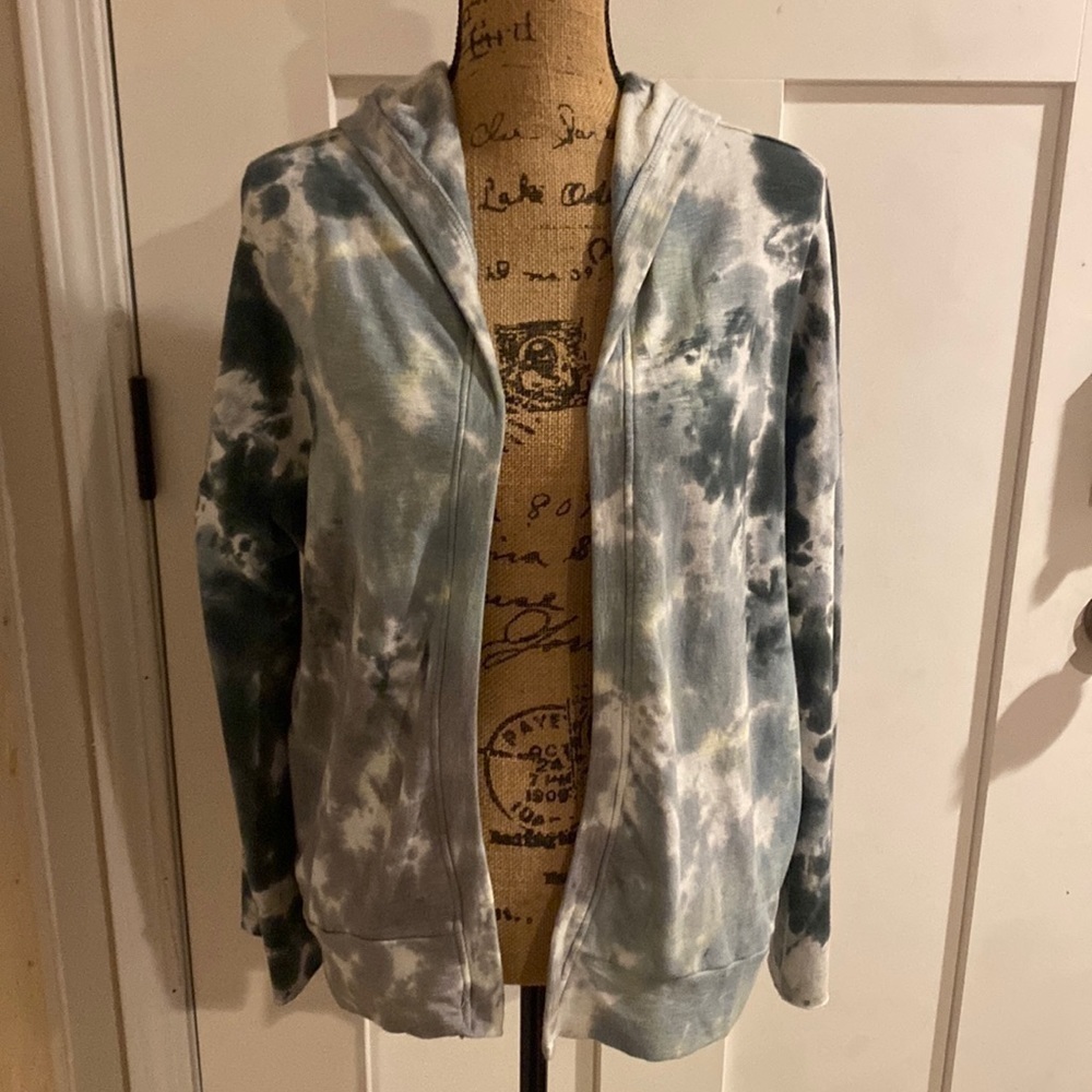 Olivaceous Hooded Sweater Jacket Size Small
